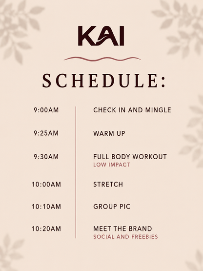 KAI WELLNESS SESION TICKET